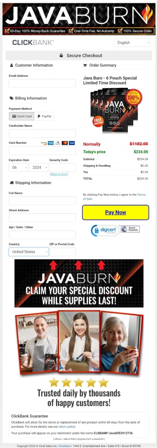 Java Burn-Secure-Checkout